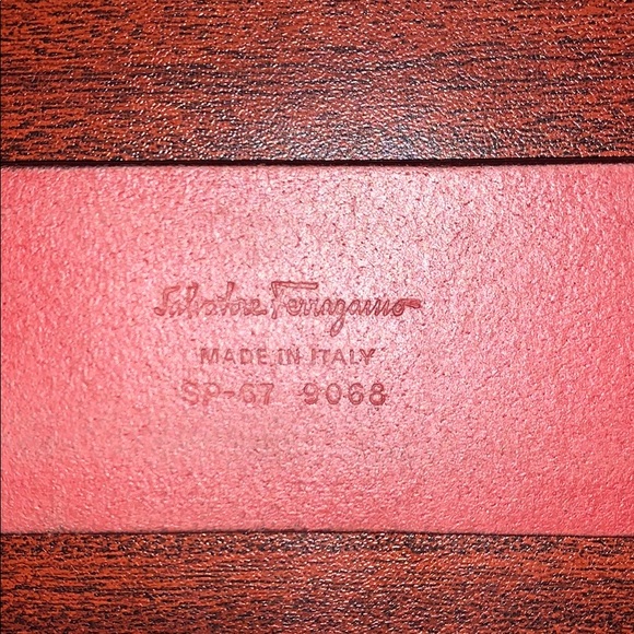 Salvatore Ferragamo Red Leather Belt - Picture 4 of 5